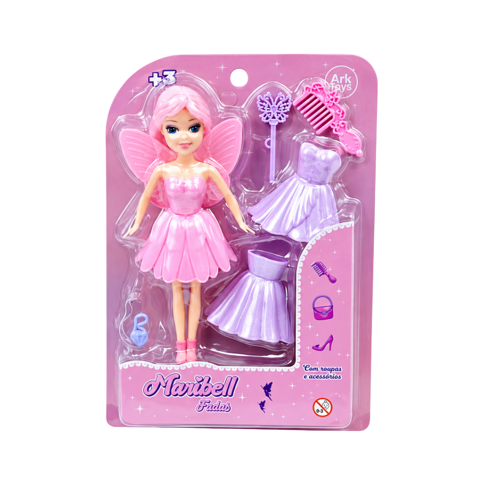 Boneca Fada com Acessórios Ark Toys