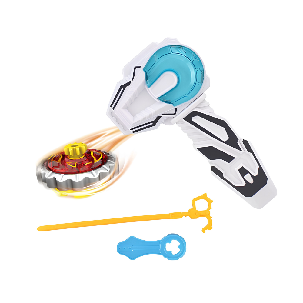 Pião Zip Zap com Luz e Lançador DM Toys