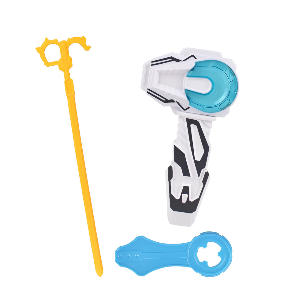 Pião Zip Zap com Luz e Lançador DM Toys