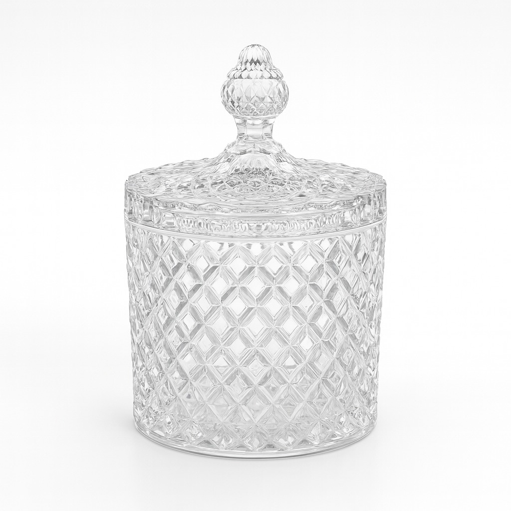 Potiche De Cristal De Chumbo Bird 9X8X8