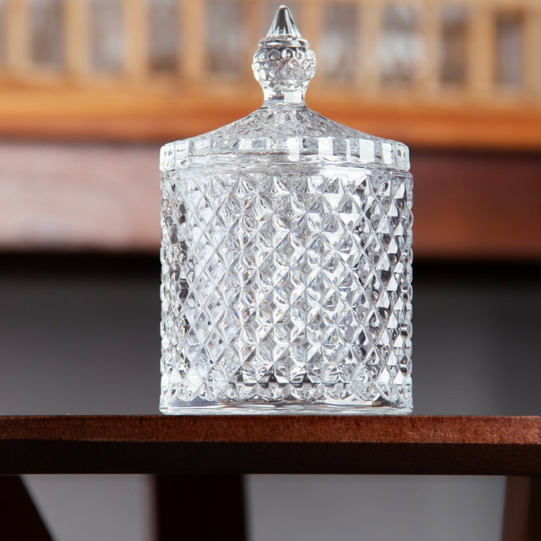 Potiche De Cristal De Chumbo Bird 9X8X8