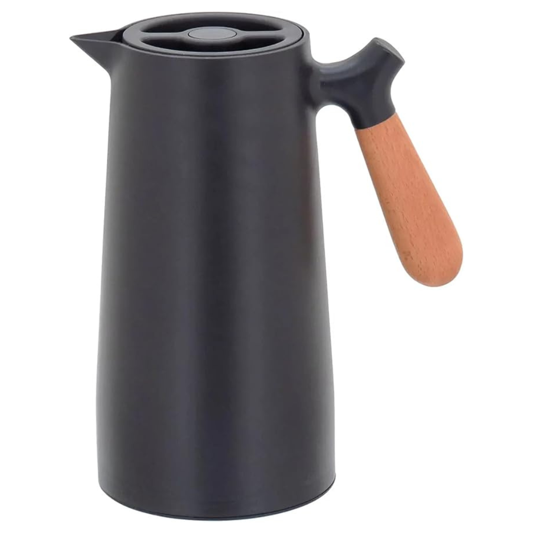 Garrafa Térmica Com Alça De Madeira 1 L – Chazak