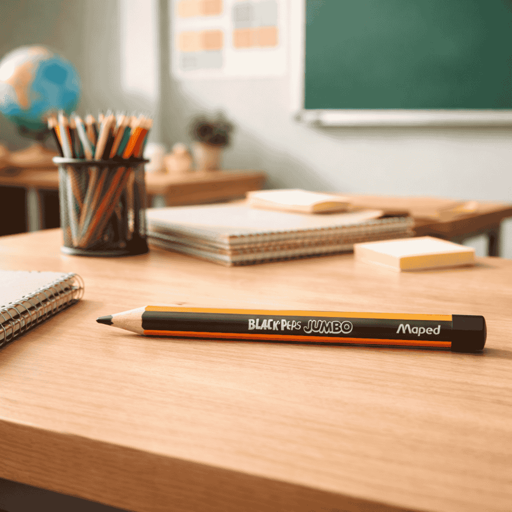 Lápis Grafite Hb Jumbo Black Peps Maped