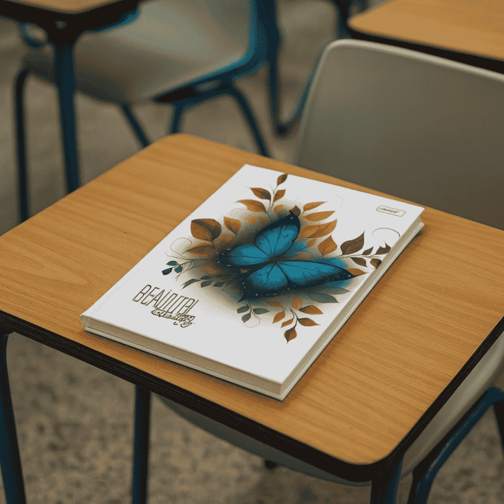 Caderno Brochura Cd 80 Folhas Beautiful Butterfly Paulista