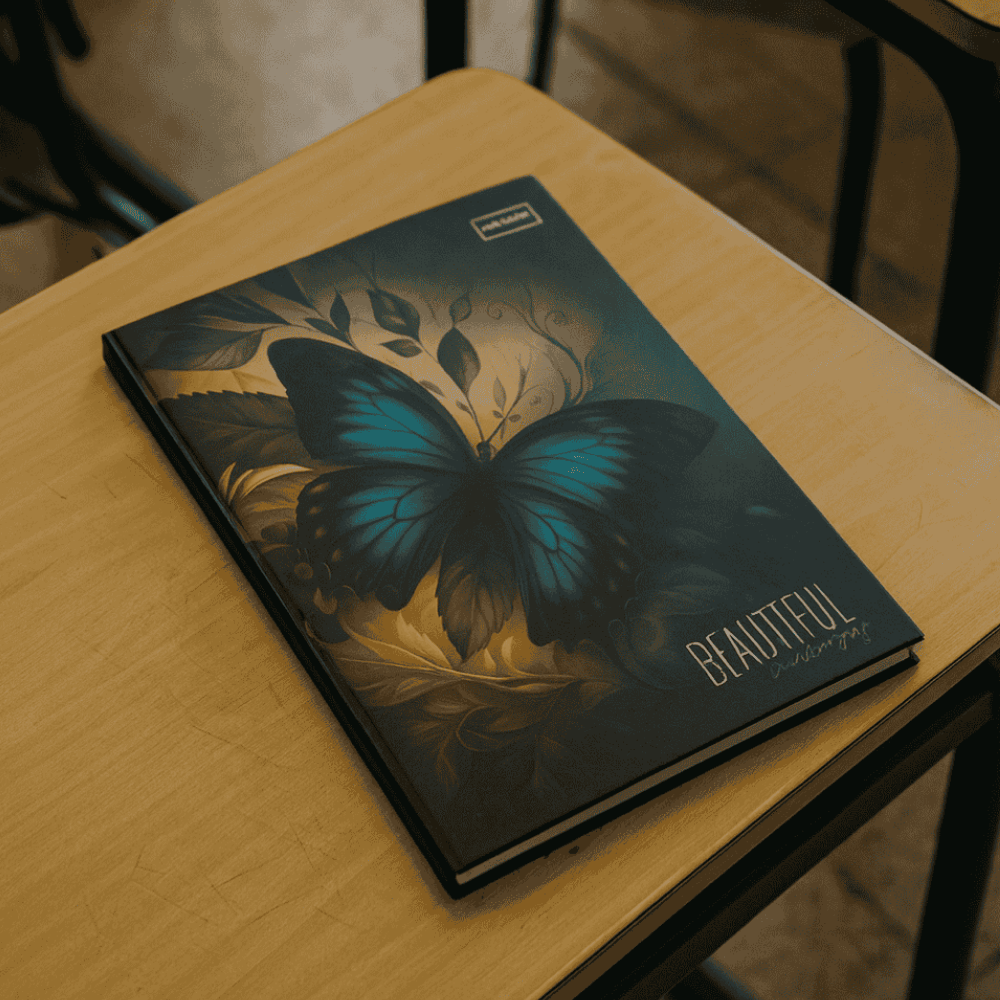 Caderno Brochura Cd 80 Folhas Beautiful Butterfly Paulista