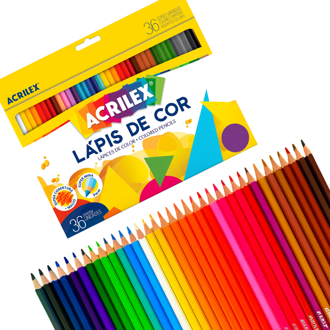 Lápis De Cor 36 Cores Acrilex