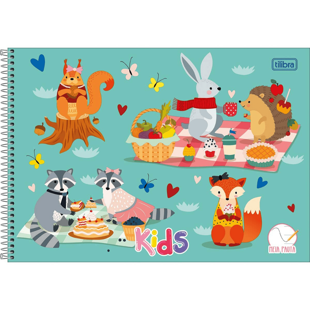 Caderno Espiral Universitário Meia Pauta Tilibra