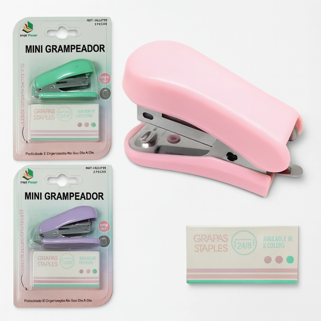 Mini Grampeador De Metal/Plástico Interponte