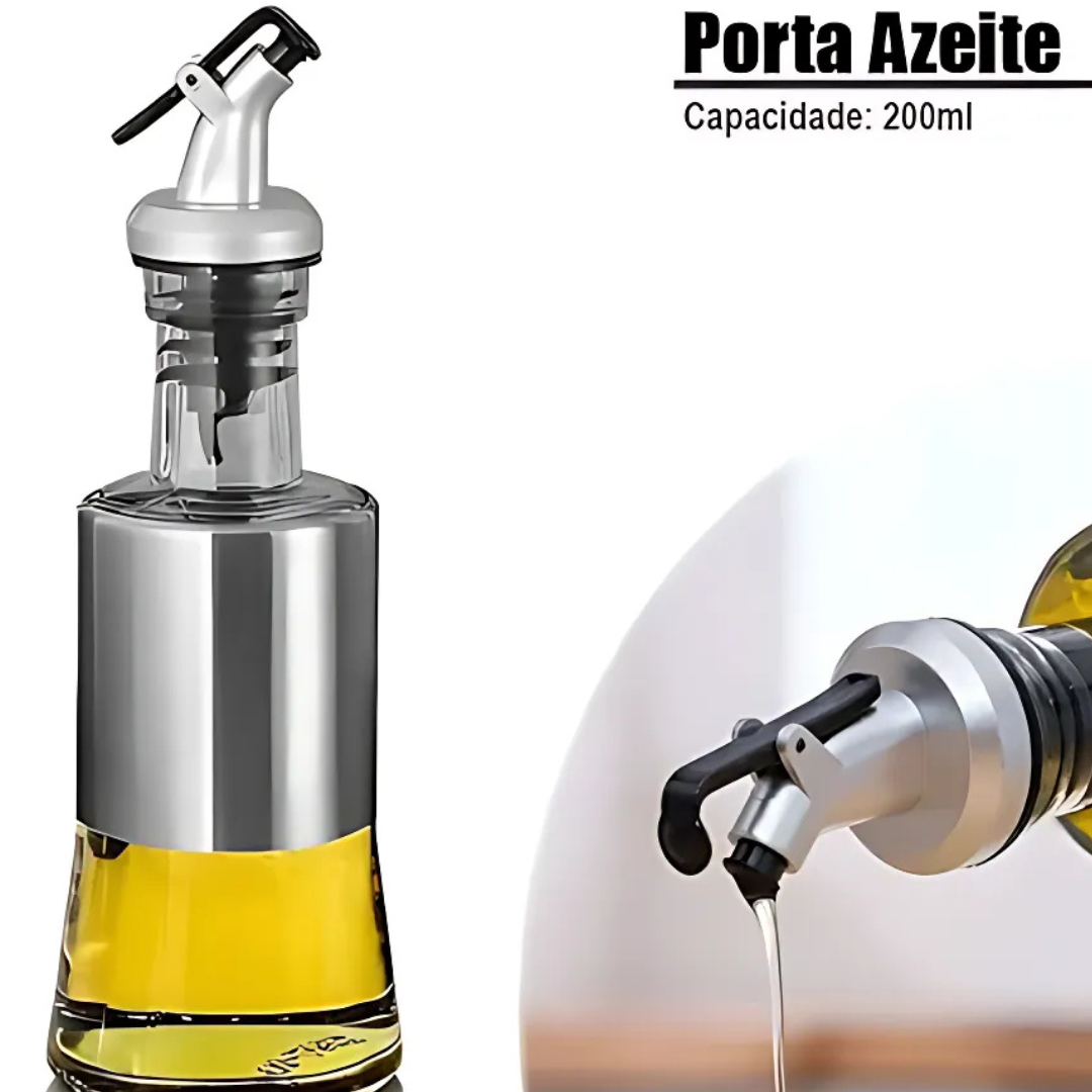 Porta Azeite/Vinagre Em Vidro 200Ml Chazak