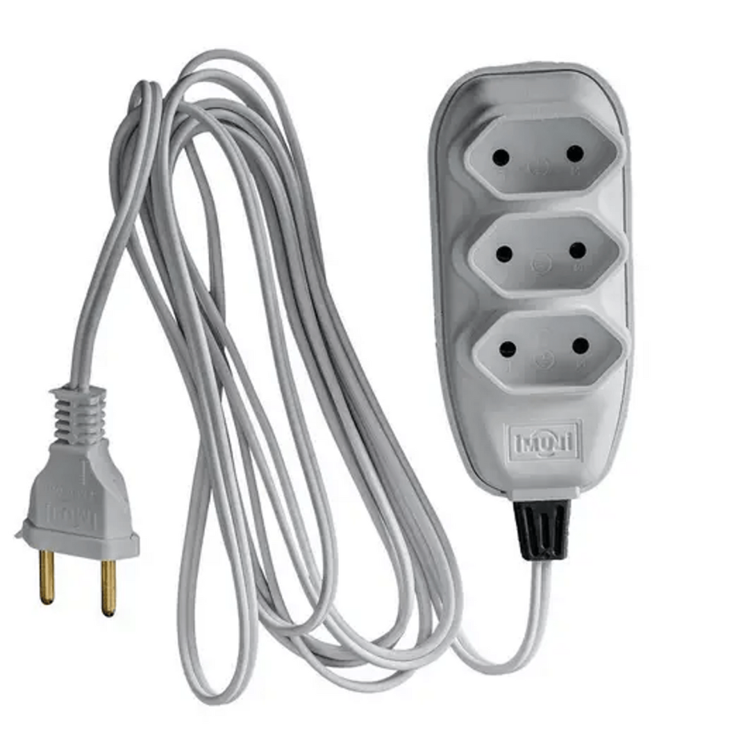 Extensão Compacta Com Cordão Paralelo 10M Ilumi