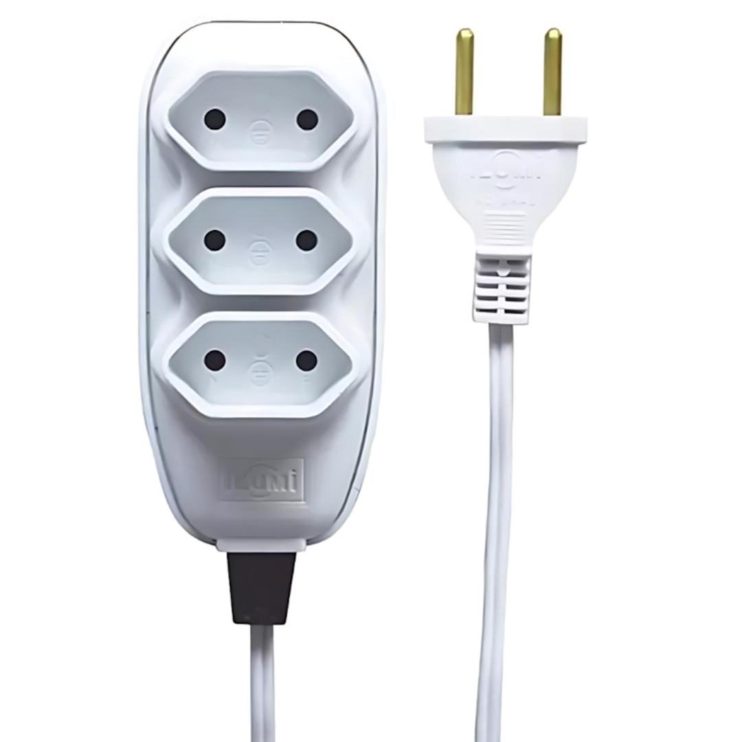 Extensão Compacta Com Cordão Paralelo 10M Ilumi