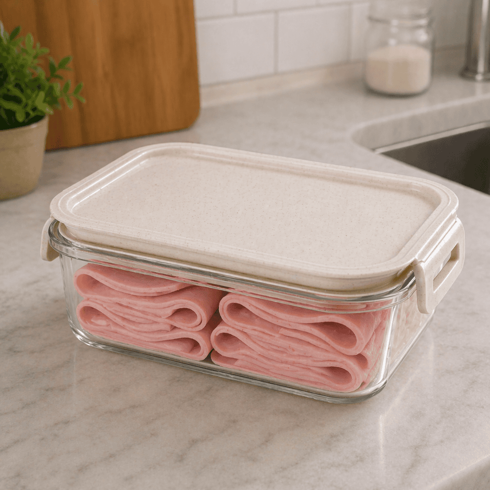 Pote Retangular Trava Mais 500ml Cristal Plasutil