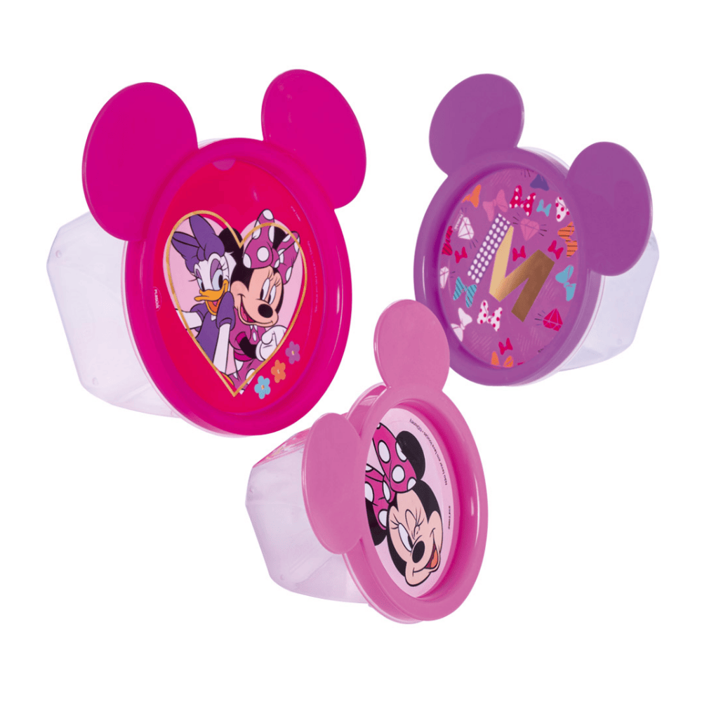 Conjunto 3 Potes Conect Red Minnie Plasutil