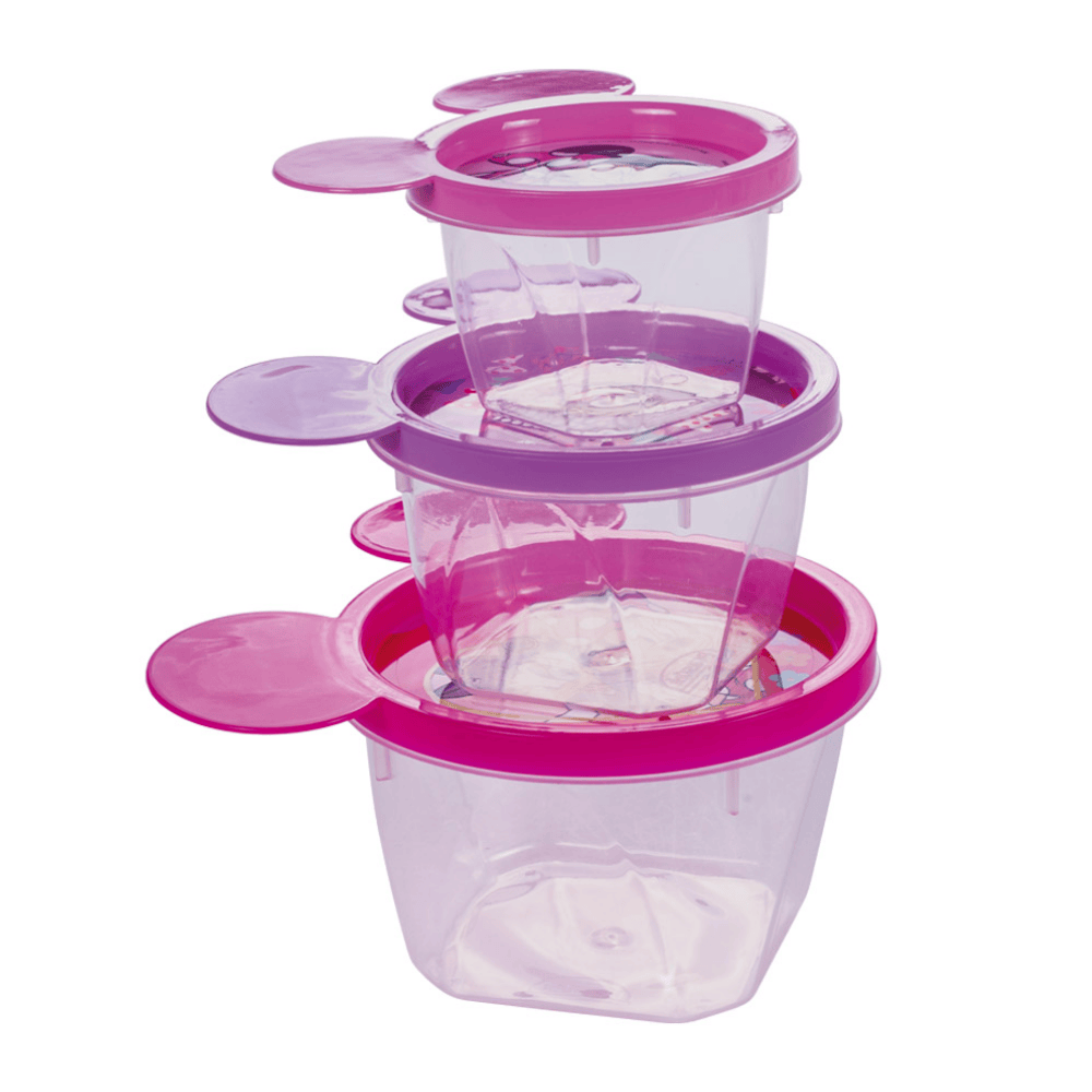 Conjunto 3 Potes Conect Red Minnie Plasutil