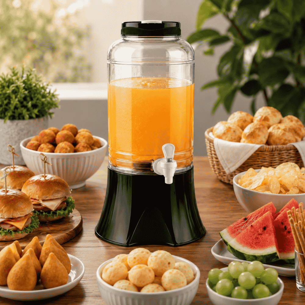 Suqueira 3500ml com Tampa Preta Igaratiba