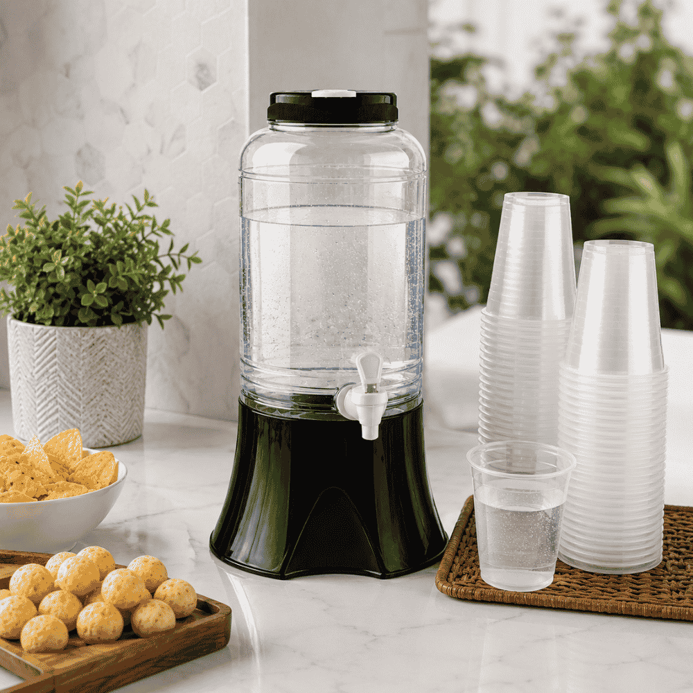 Suqueira 3500ml com Tampa Preta Igaratiba