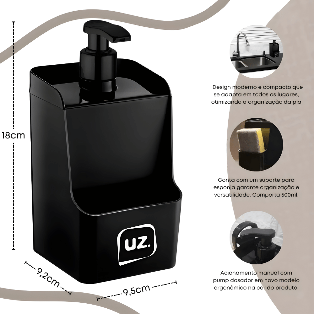 Dispenser Slim Preto UZ