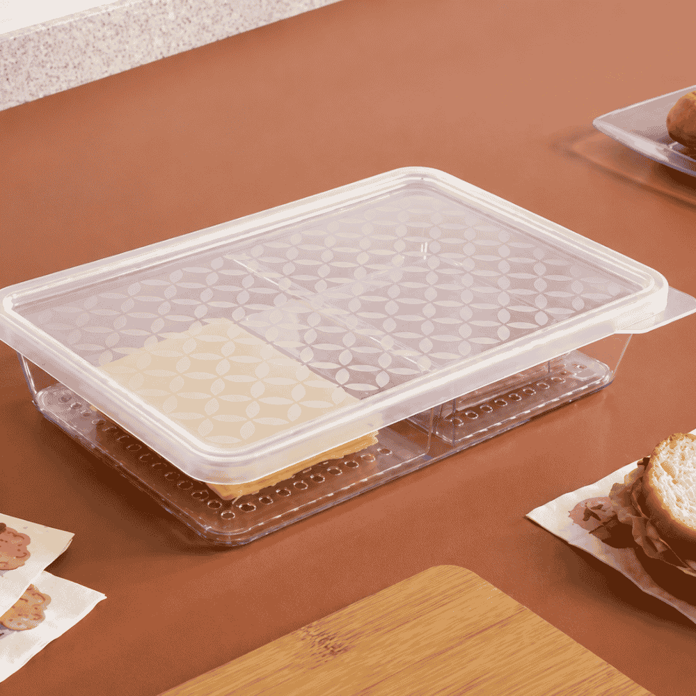 Organizador de Frios Transparente com Tampa UZ