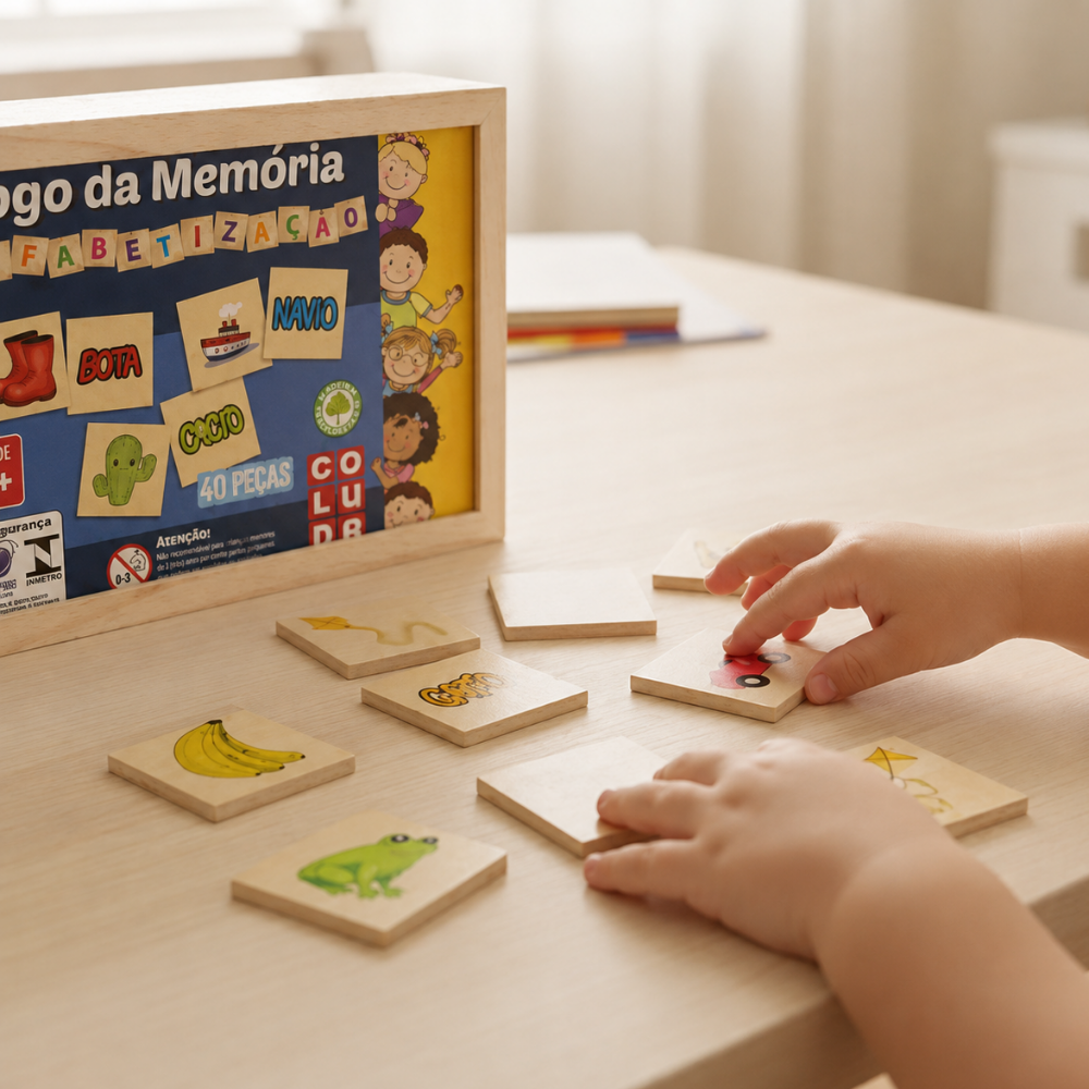 Jogo da Memória Educativo Alfabetização Gala Coluna
