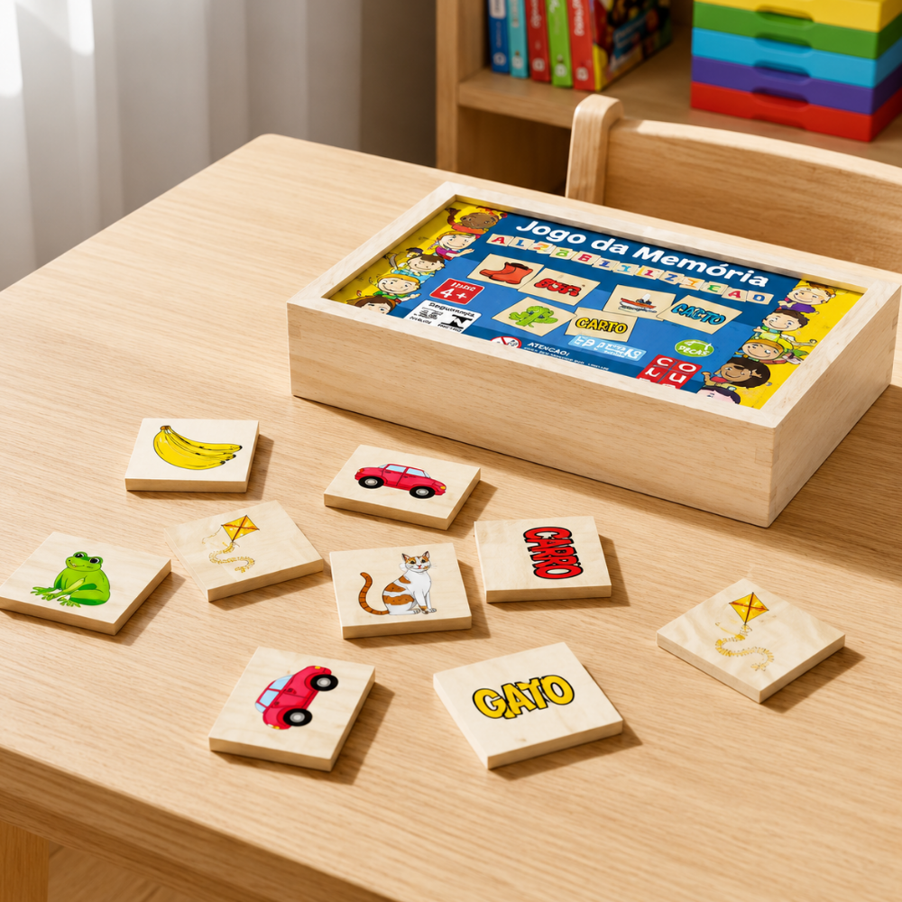 Jogo da Memória Educativo Alfabetização Gala Coluna