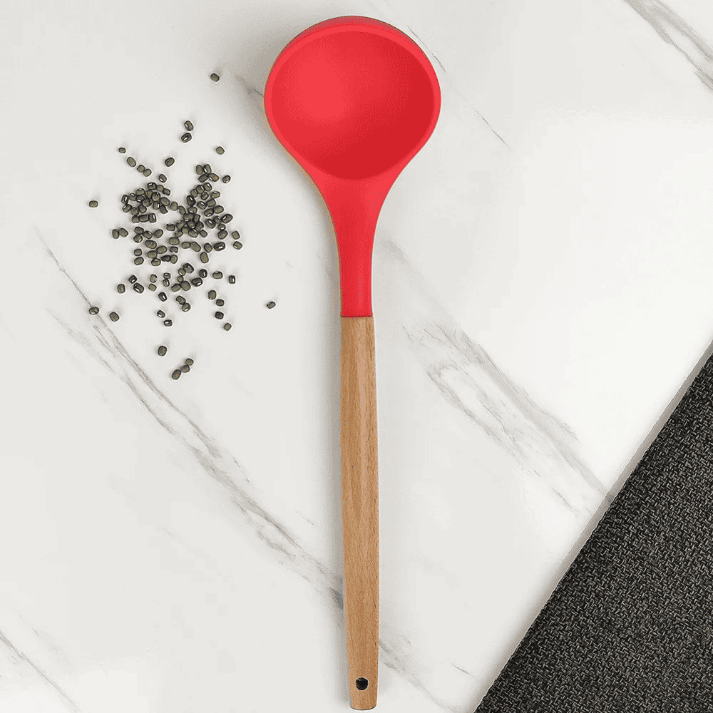 Concha De Silicone Com Cabo De Madeira Chazak