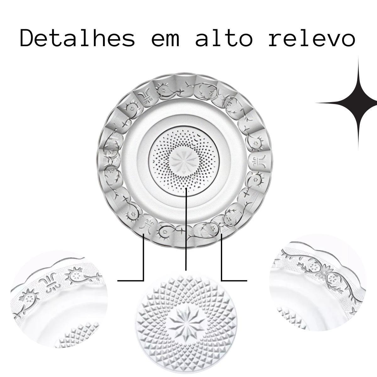 Prato Para Sopa 9 Estrelas 22Cm Piramides