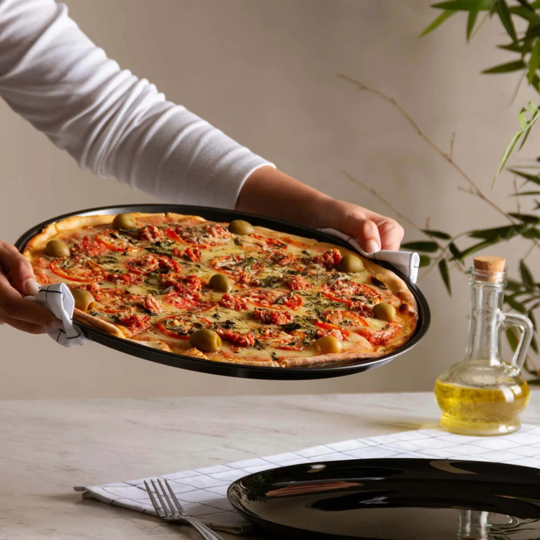 Forma de Pizza Nº 3 Antiaderente de Alumínio Marcolar