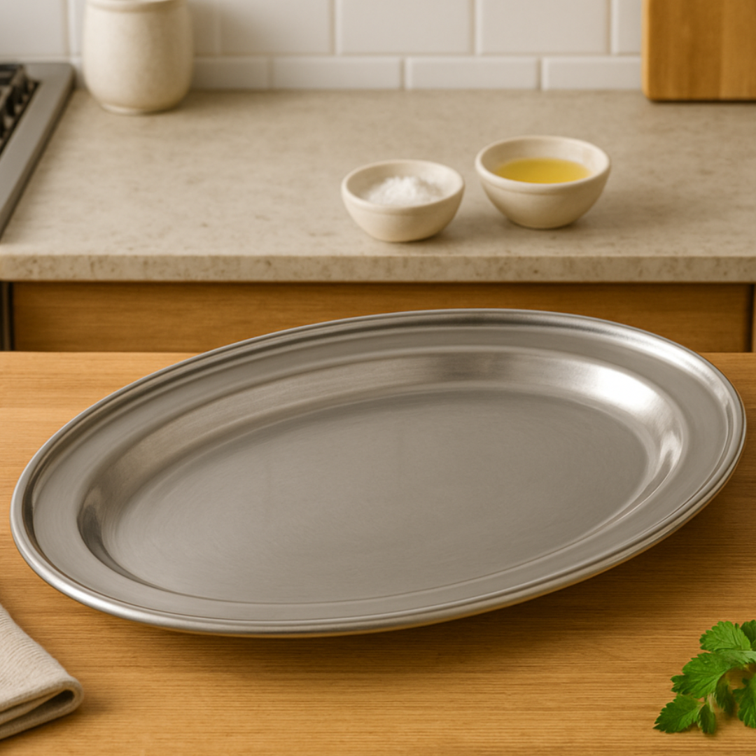 Bandeja Oval Inox 32Cm Chazak