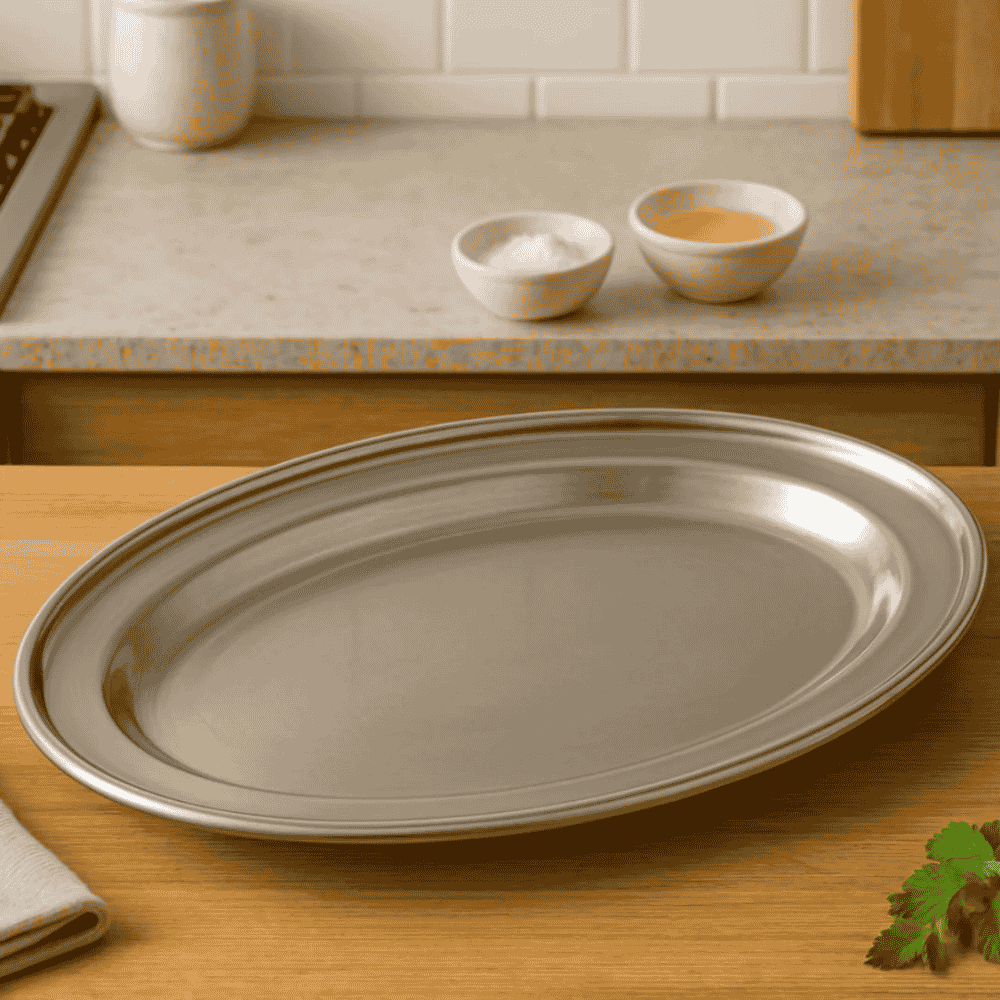 Bandeja Oval Inox 38cm Chazak