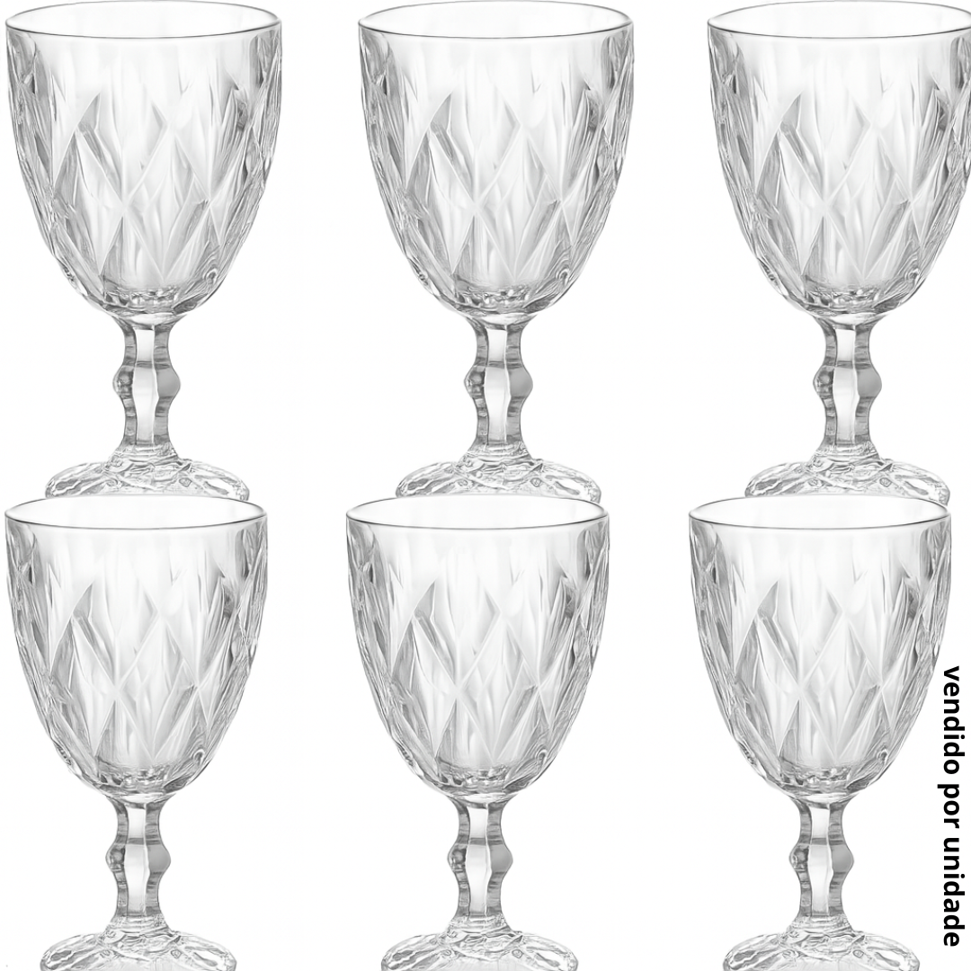 Taça De Vidro Diamond 310Ml Chazak