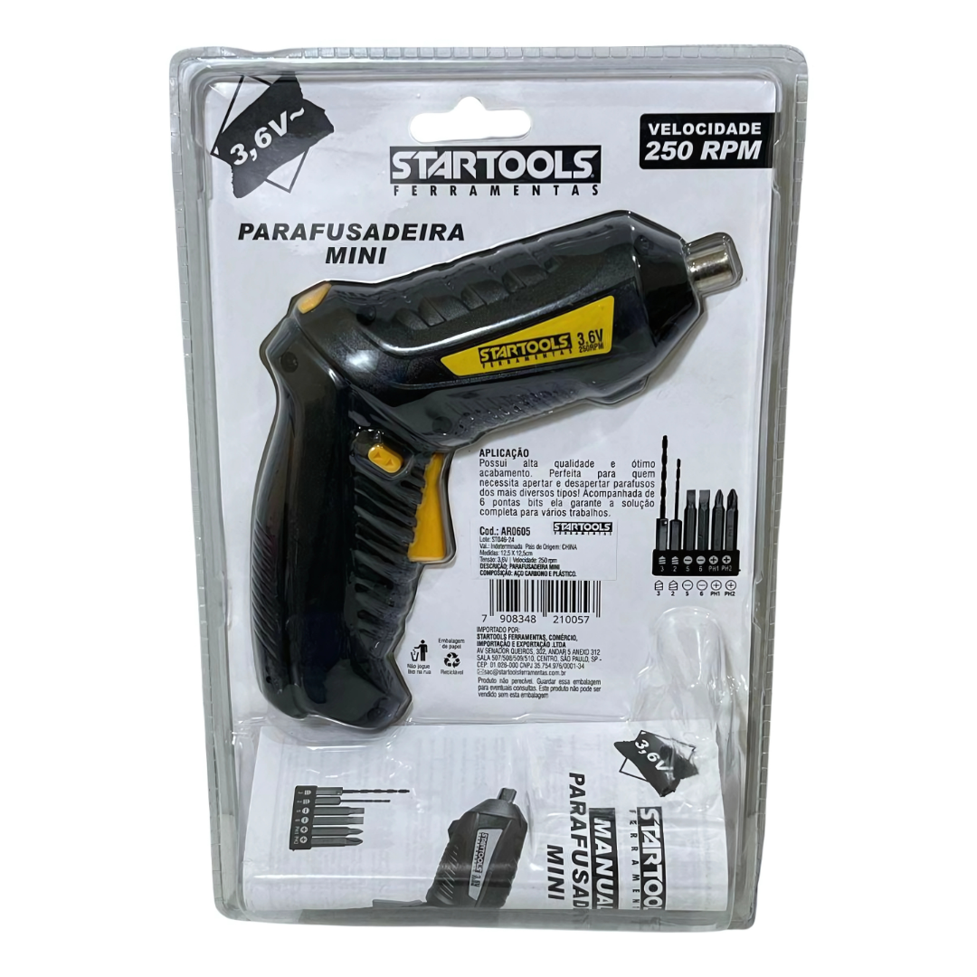 Parafusadeira Mini A Bateria Startools