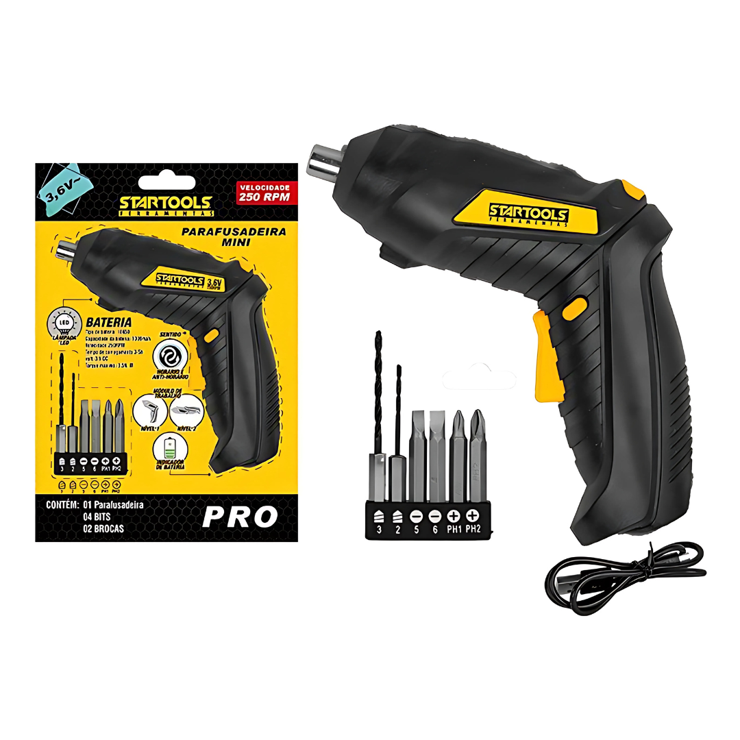 Parafusadeira Mini A Bateria Startools