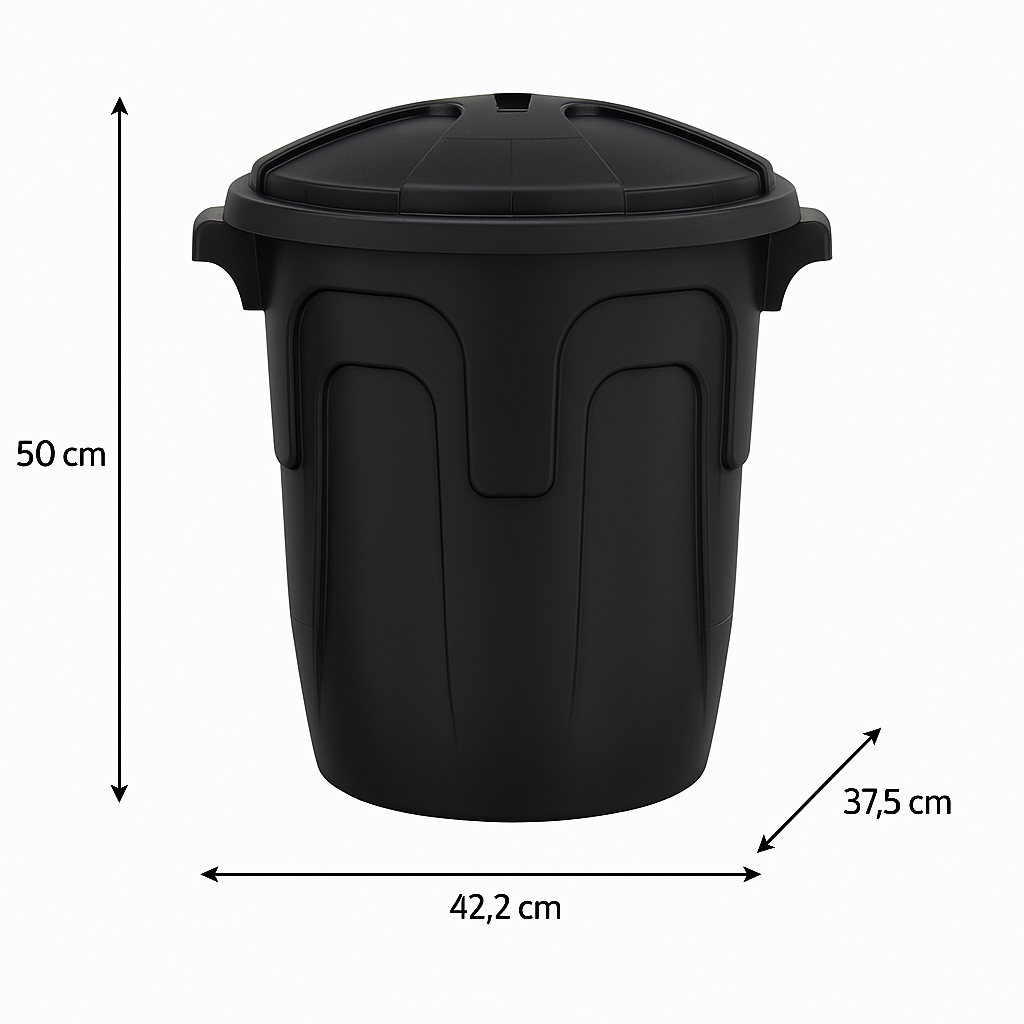 Lixeira Pop 30Lt Silverblack Mb