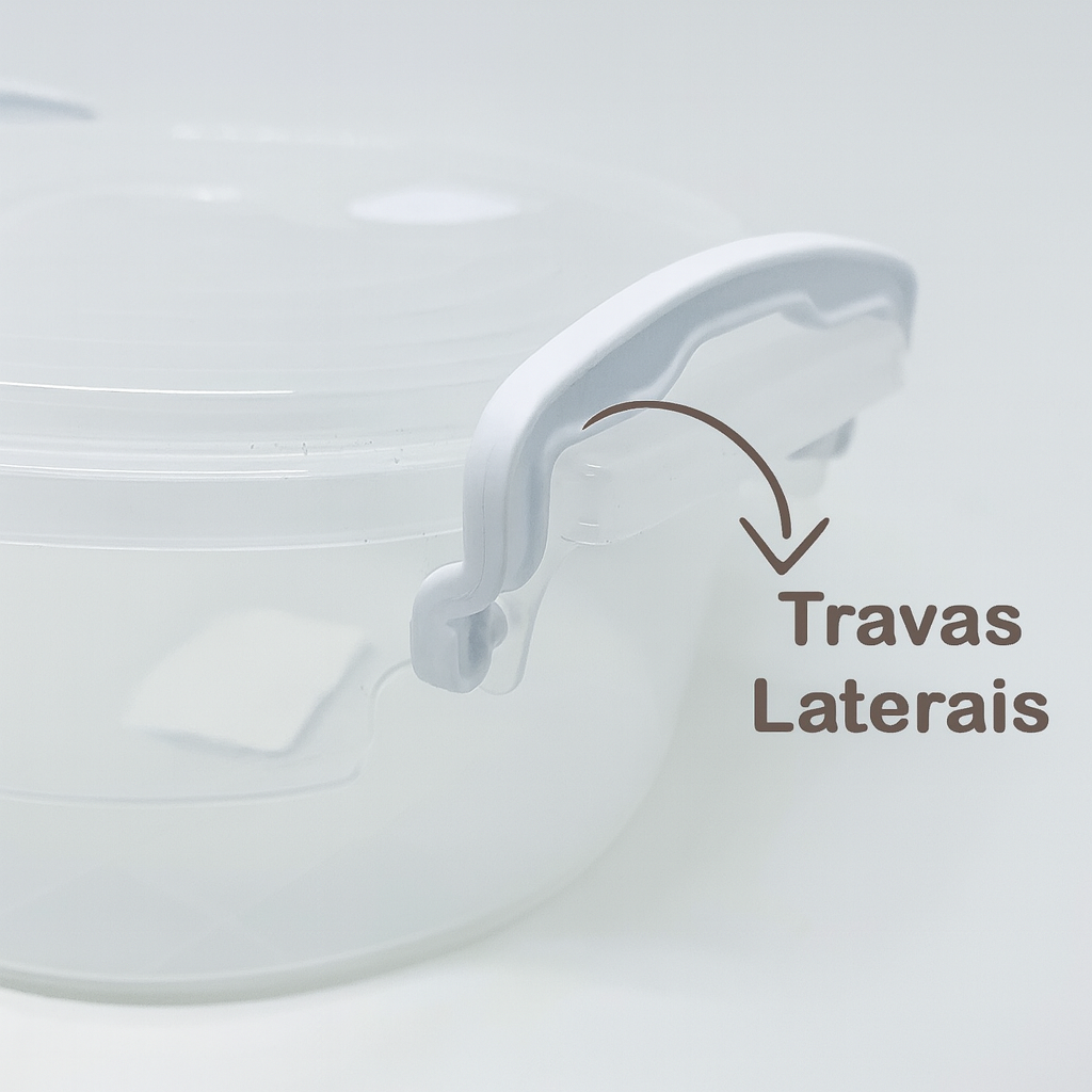 Organizador Redondo Wave Com Trava 3,5L Prime Mb
