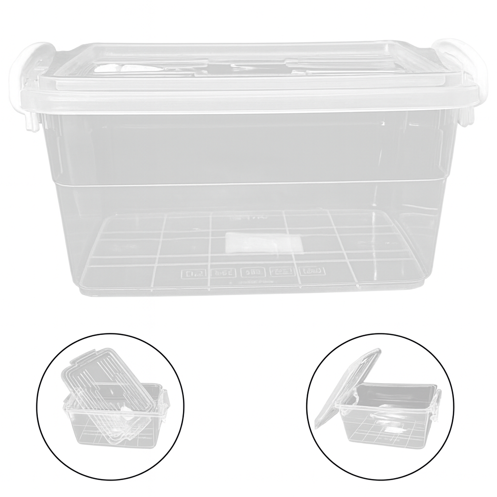 Organizador Retangular Wave Com Trava 920Ml Prime Mb