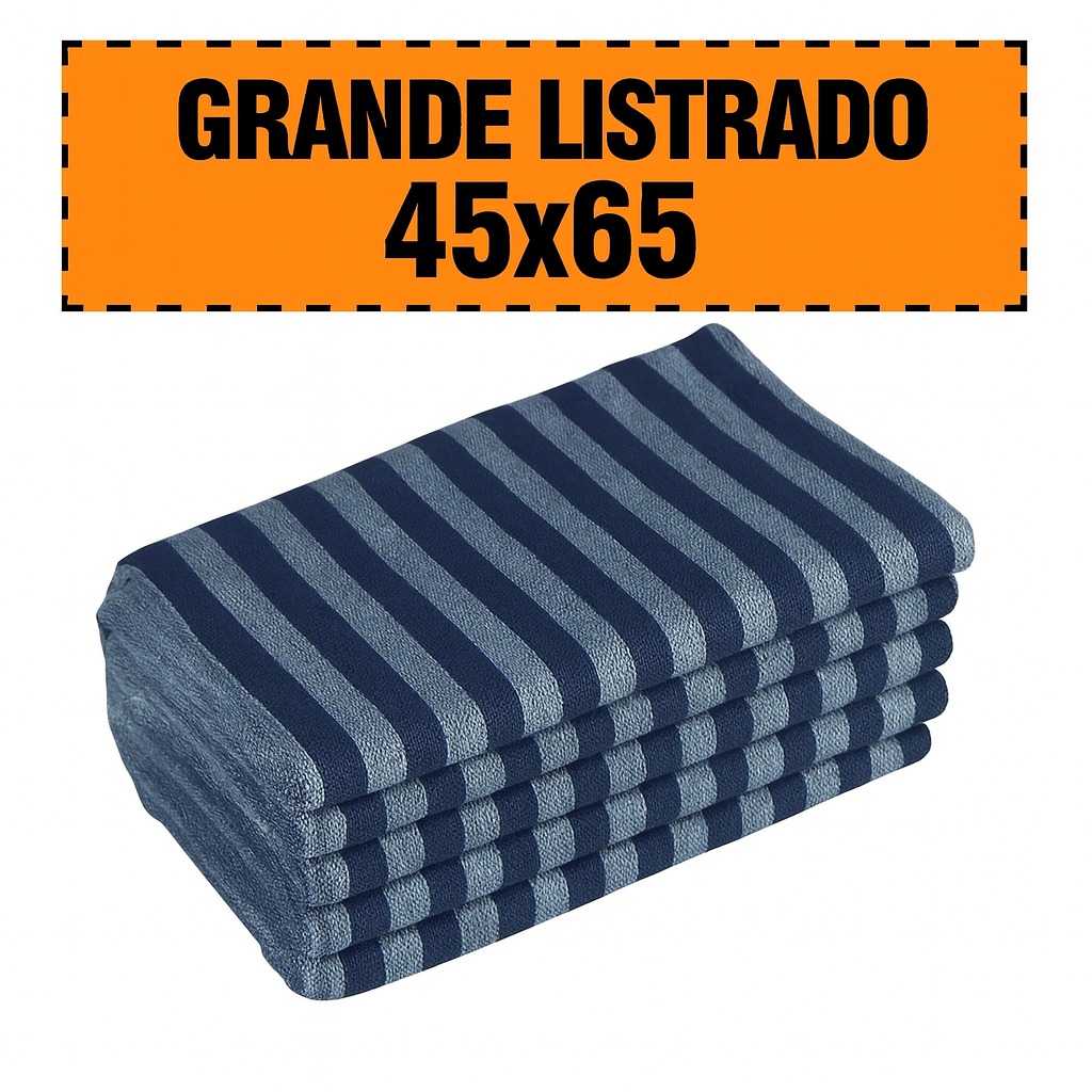 Pano De Chão Nº7 Listrado 45X65Cm Etamer