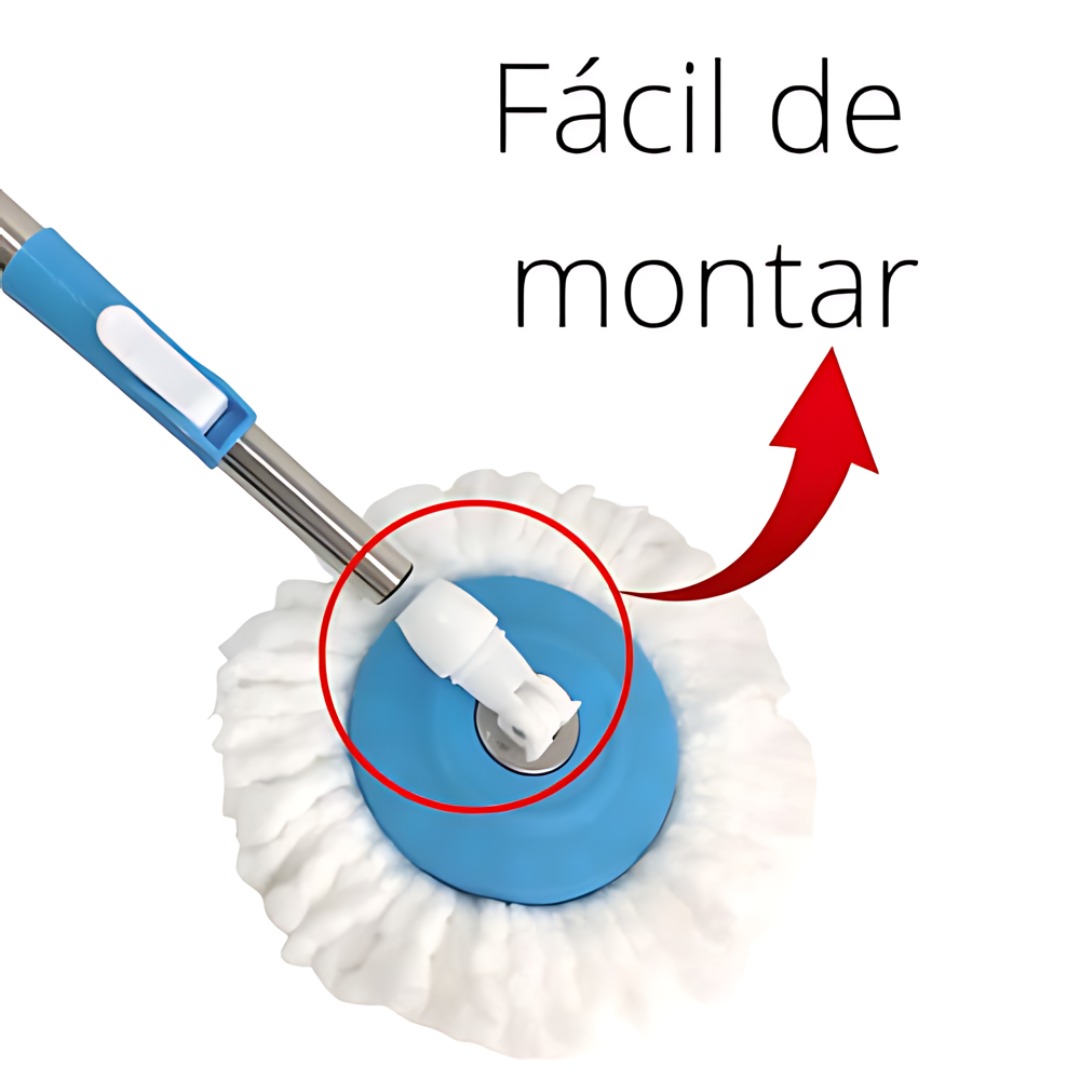 Kit Esfregão Mop C/Balde 13Lts Chazak
