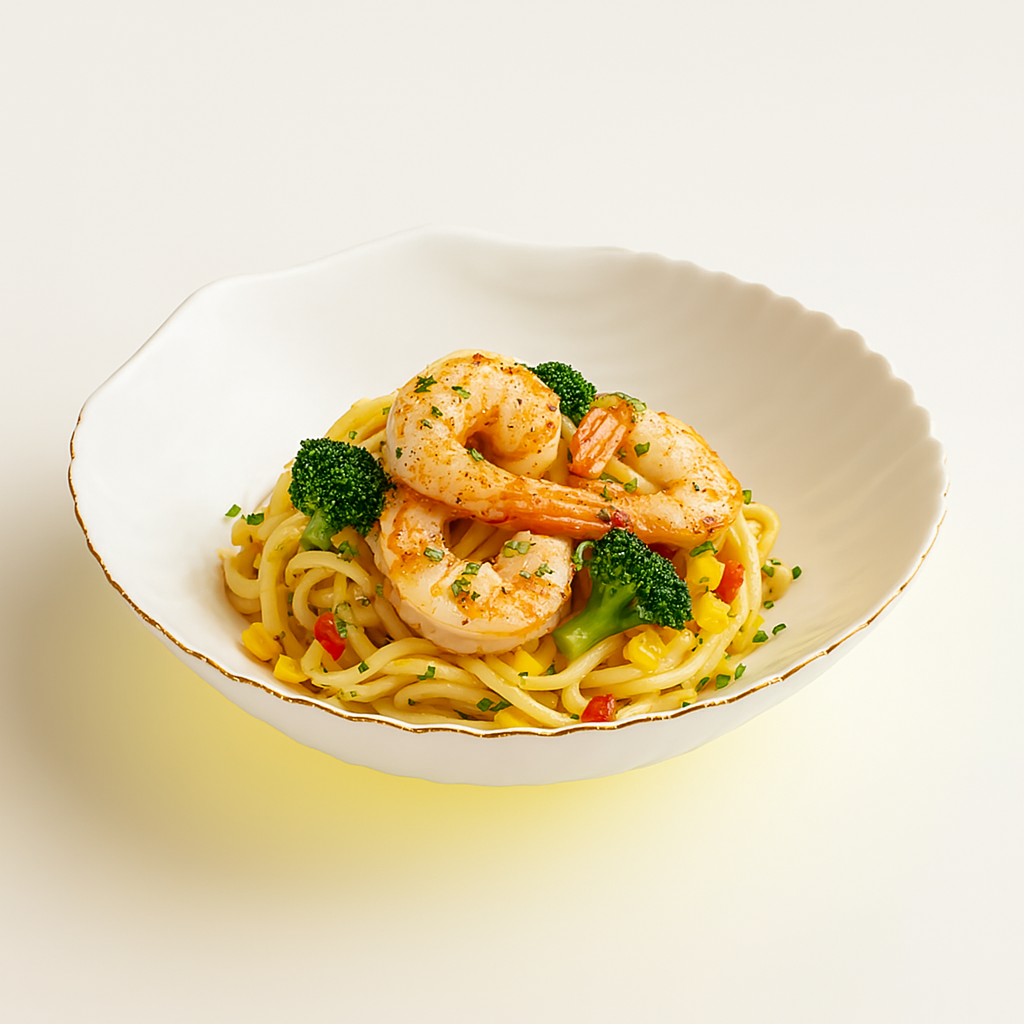 Bowl Tetis Opalino Gold Rim 470Ml