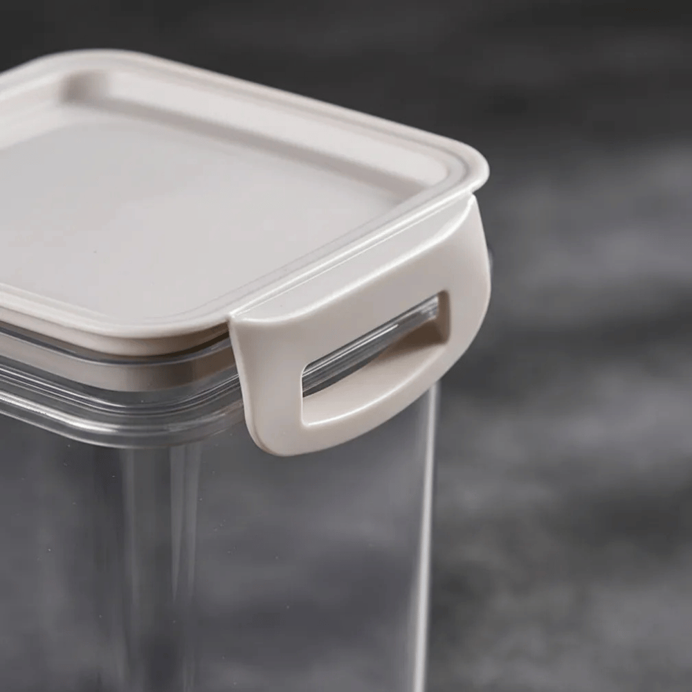 Porta Mantimentos Trava Mais Quadrado Cristal 1,6LT Plasutil