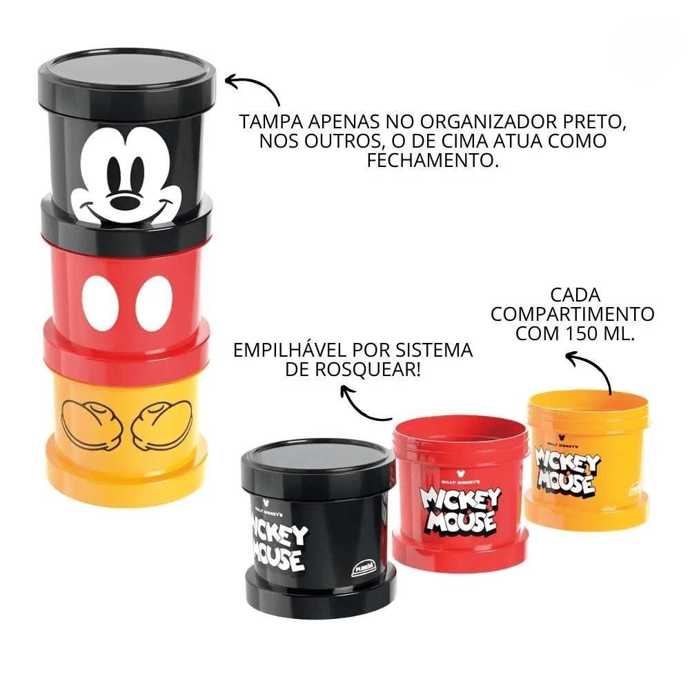 Porta Condimentos Rosca Mickey Plasútil