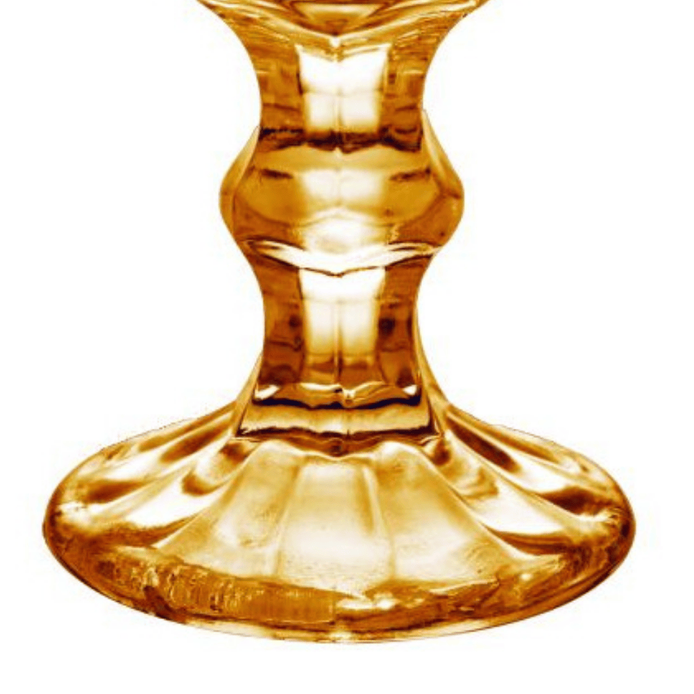 Taça De Licor De Vidro Âmbar Bico De Abacaxi 65Ml Coliseu