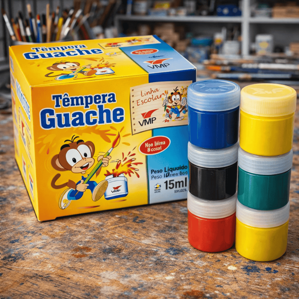 Tempera Guache 15Ml 6 Cores