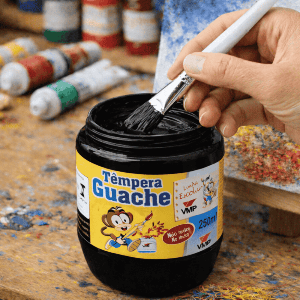 Guache Preto 250Ml