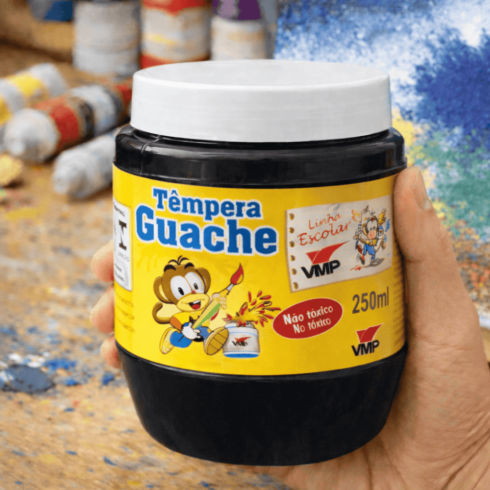 Guache Preto 250Ml