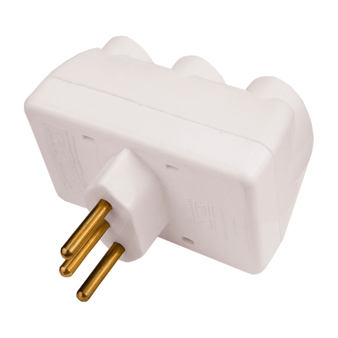 Pino Multiplicador Em Barra Tripolar Br 2Pt 10A/250V Forlux