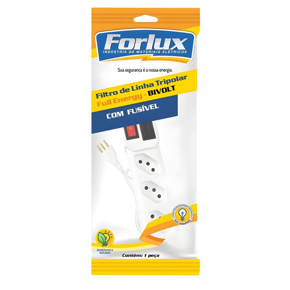 Filtro De Linha Full Energy Br 3 Tomadas 1,2M