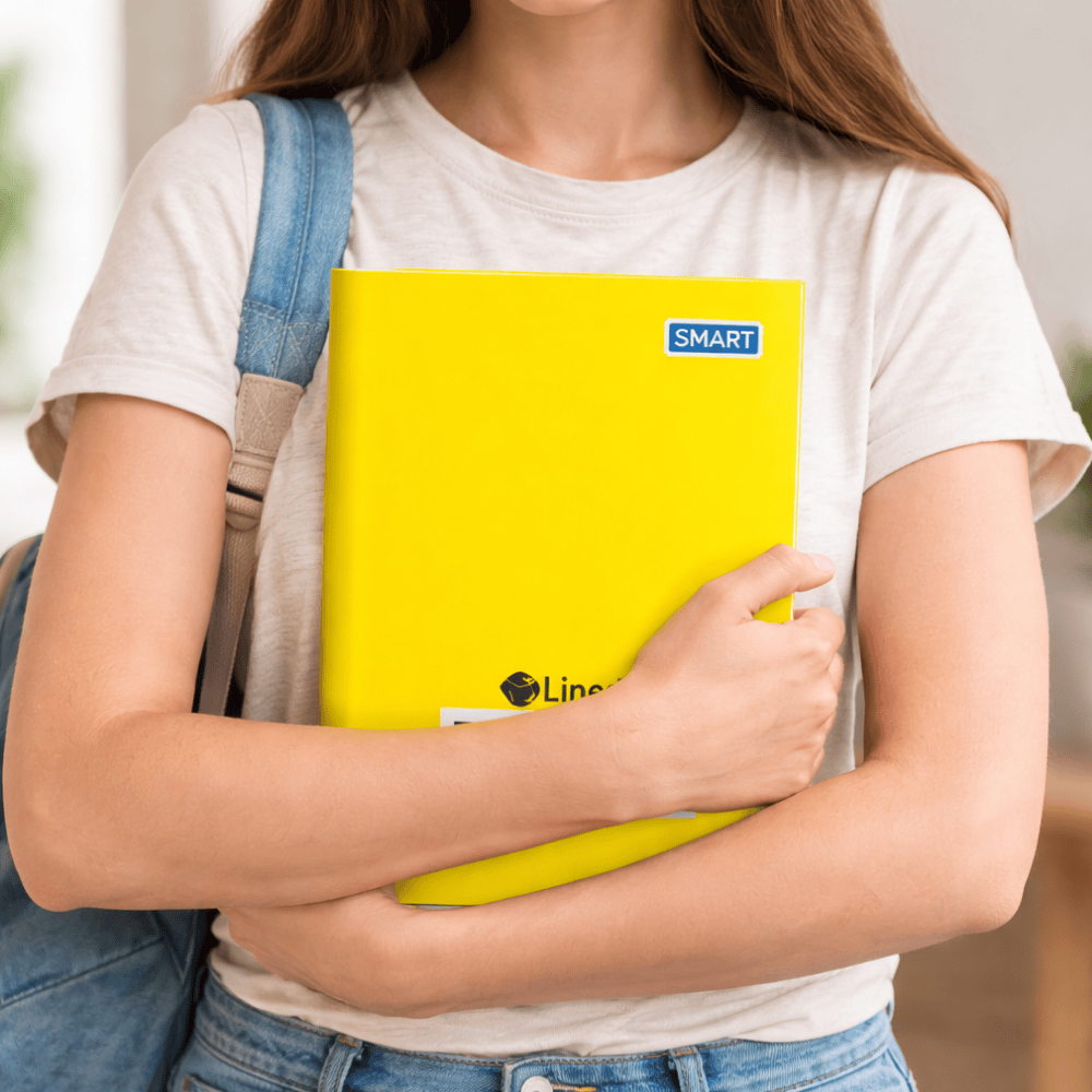 Caderno Broch Cd Amarelo 80Fls Smart