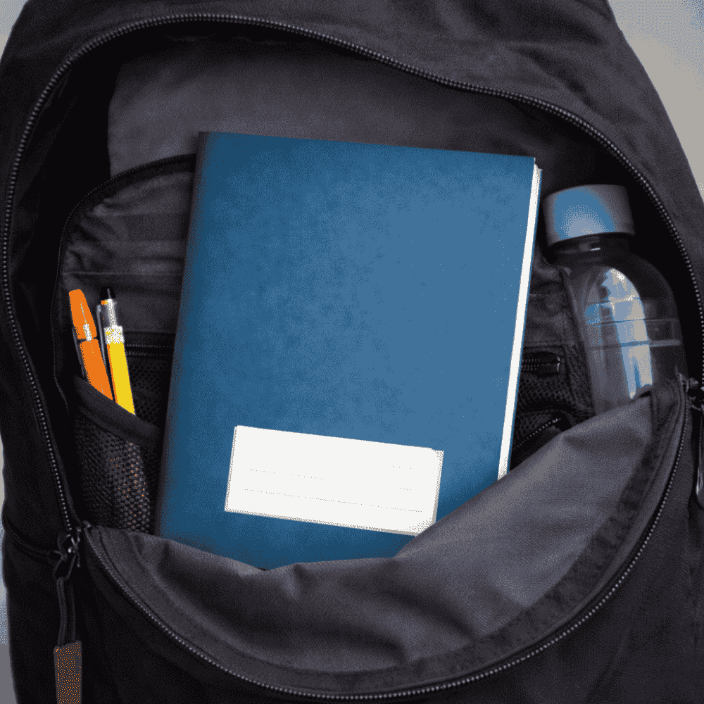 Caderno 1/4 Brochura Cd Azul 80 Folhas Smart