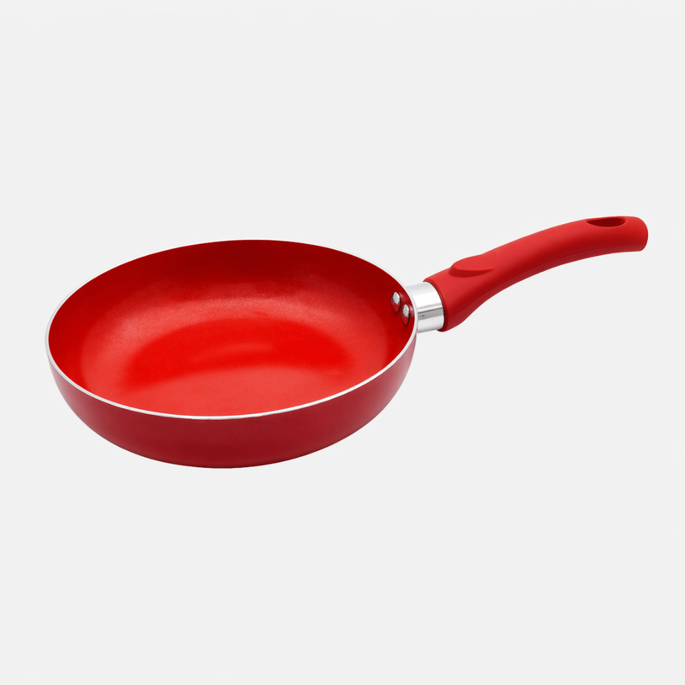 Frigideira Alumínio 24cm Vermelha Etilux