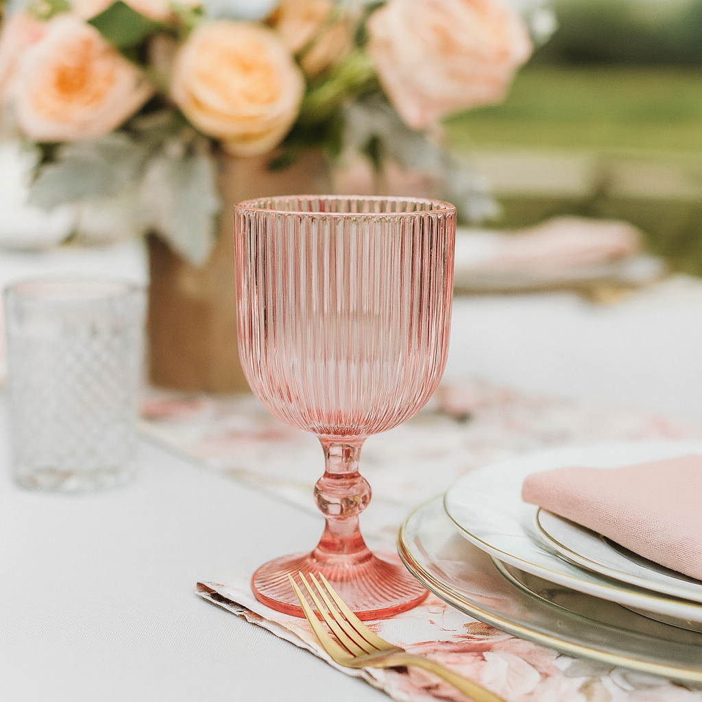 Taça Versalhes Rosa Kehome
